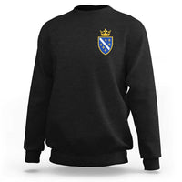 Bosnia and Herzegovina Flag Emblem with Crown Sweatshirt