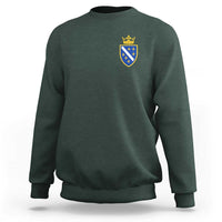 Bosnia and Herzegovina Flag Emblem with Crown Sweatshirt