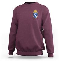 Bosnia and Herzegovina Flag Emblem with Crown Sweatshirt