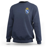 Bosnia and Herzegovina Flag Emblem with Crown Sweatshirt