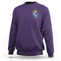 Bosnia and Herzegovina Flag Emblem with Crown Sweatshirt