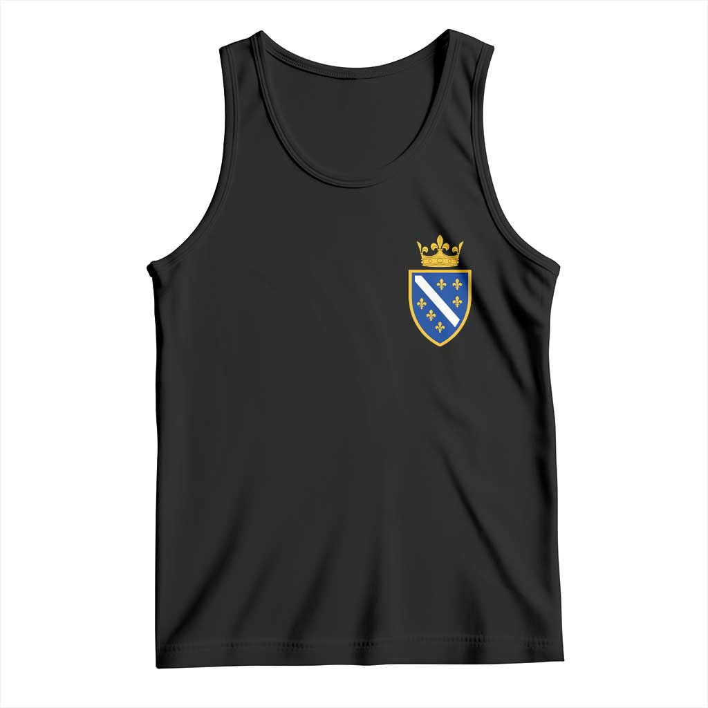 Bosnia and Herzegovina Flag Emblem with Crown Tank Top