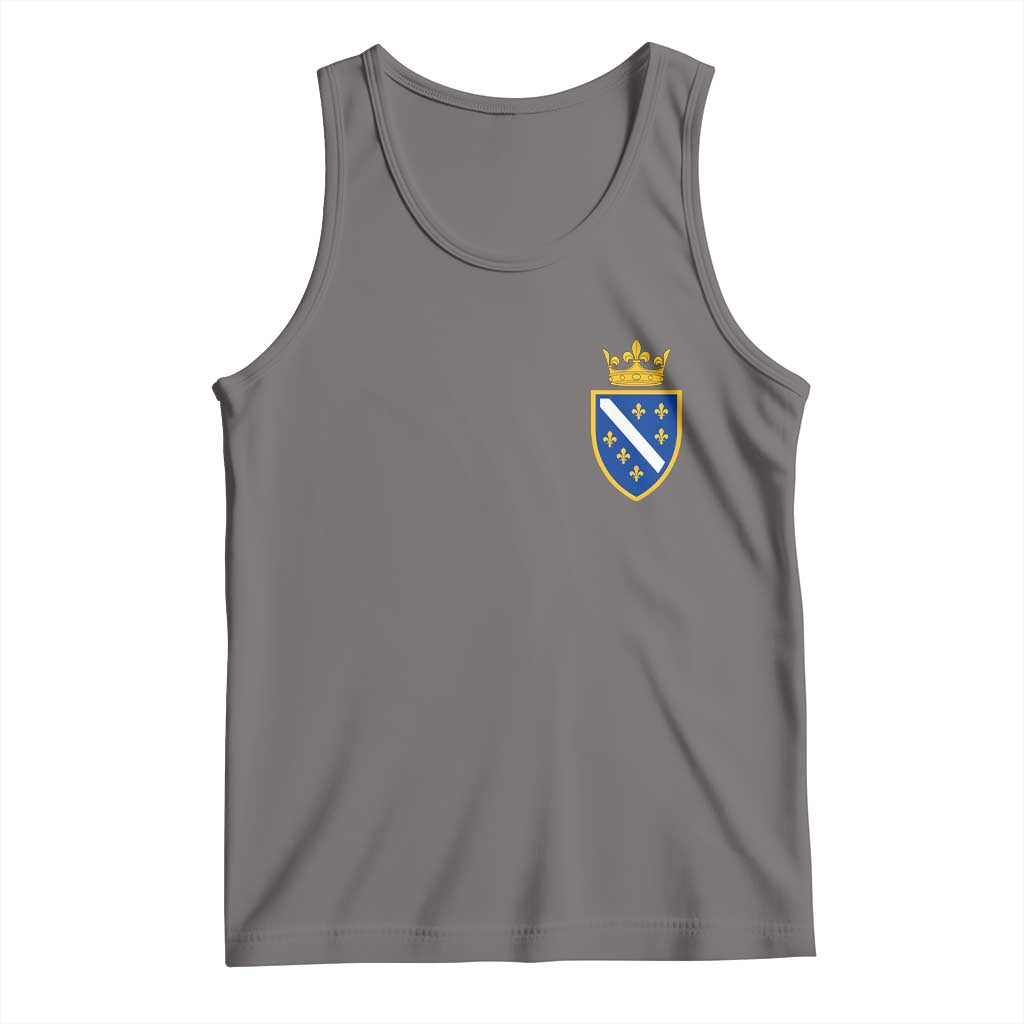 Bosnia and Herzegovina Flag Emblem with Crown Tank Top