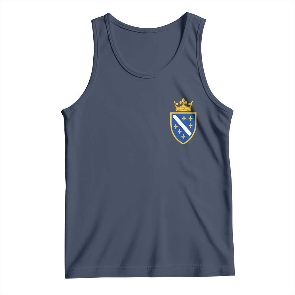 Bosnia and Herzegovina Flag Emblem with Crown Tank Top