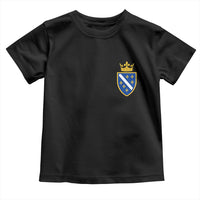 Bosnia and Herzegovina Flag Emblem with Crown Toddler T Shirt