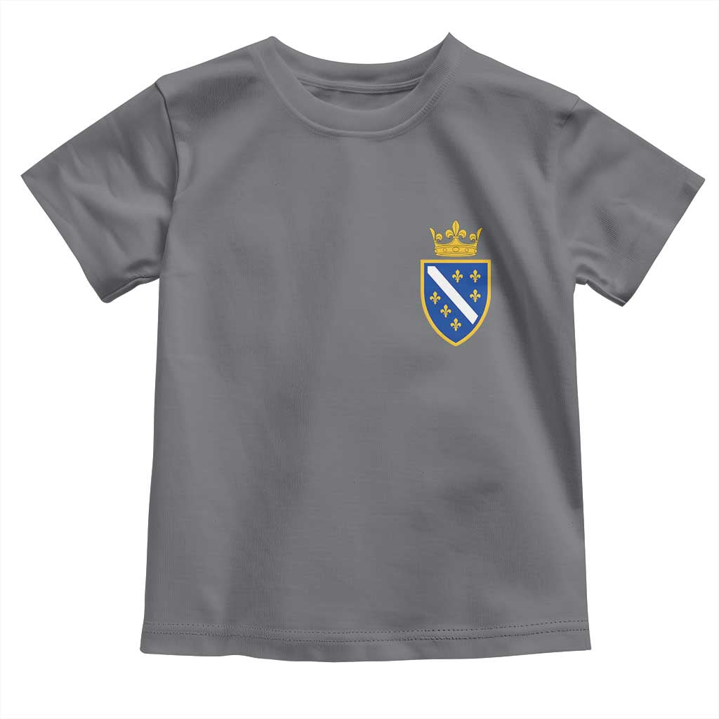 Bosnia and Herzegovina Flag Emblem with Crown Toddler T Shirt