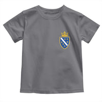Bosnia and Herzegovina Flag Emblem with Crown Toddler T Shirt