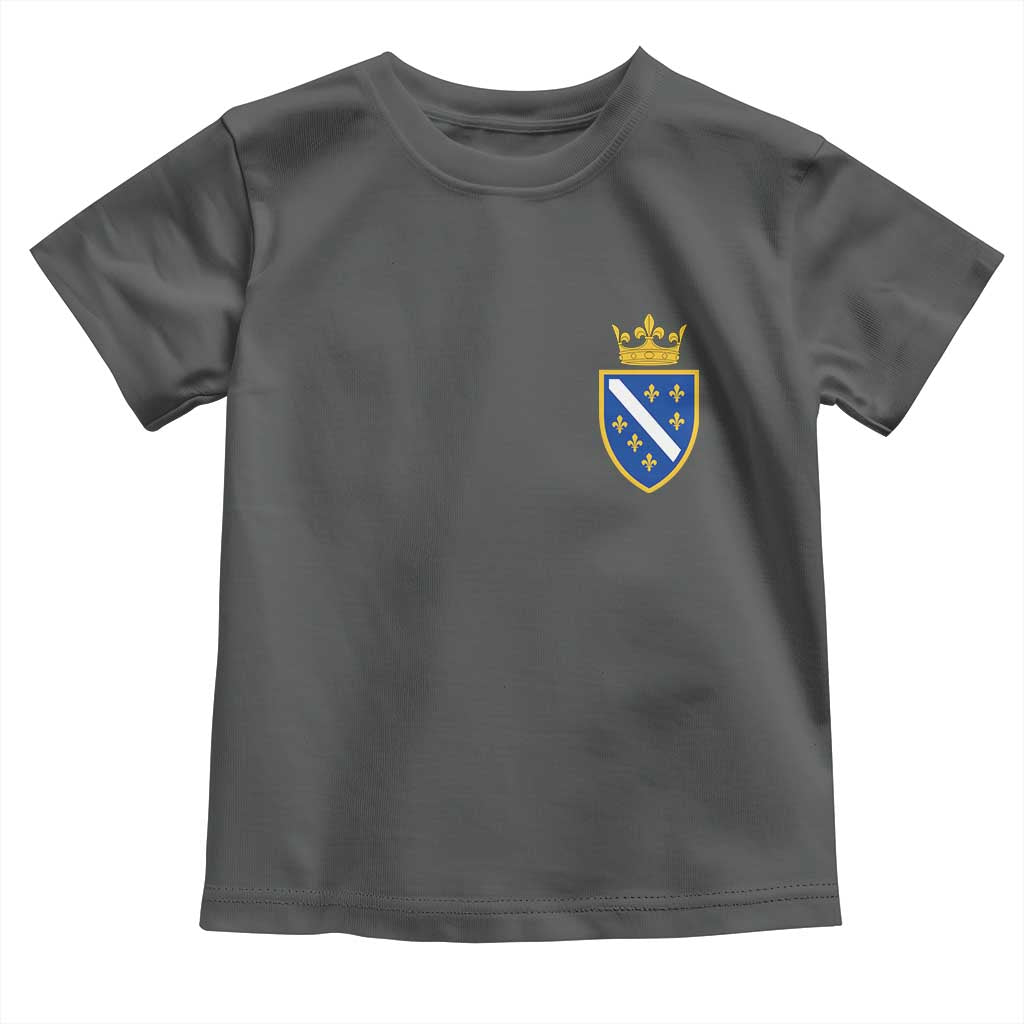 Bosnia and Herzegovina Flag Emblem with Crown Toddler T Shirt