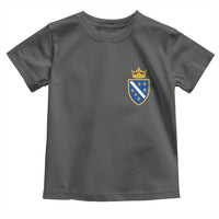 Bosnia and Herzegovina Flag Emblem with Crown Toddler T Shirt