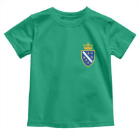 Bosnia and Herzegovina Flag Emblem with Crown Toddler T Shirt