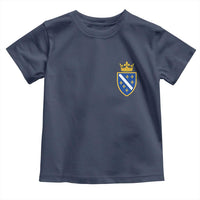 Bosnia and Herzegovina Flag Emblem with Crown Toddler T Shirt