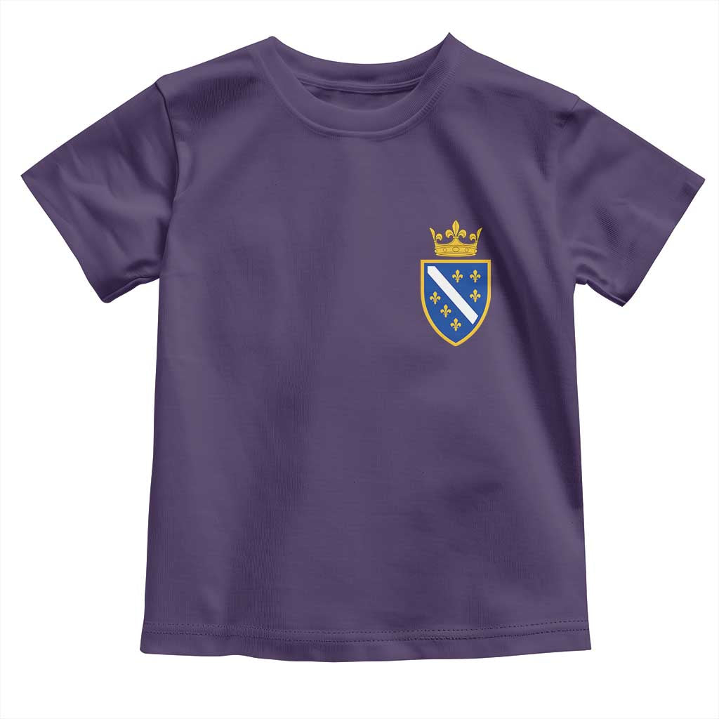 Bosnia and Herzegovina Flag Emblem with Crown Toddler T Shirt