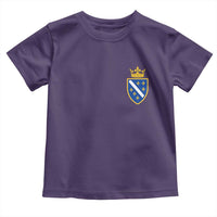 Bosnia and Herzegovina Flag Emblem with Crown Toddler T Shirt