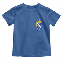 Bosnia and Herzegovina Flag Emblem with Crown Toddler T Shirt