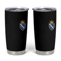 Bosnia and Herzegovina Flag Emblem with Crown Tumbler Cup