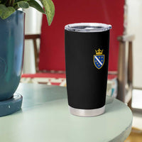 Bosnia and Herzegovina Flag Emblem with Crown Tumbler Cup