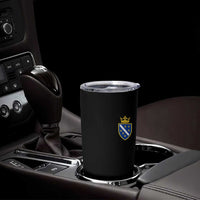 Bosnia and Herzegovina Flag Emblem with Crown Tumbler Cup