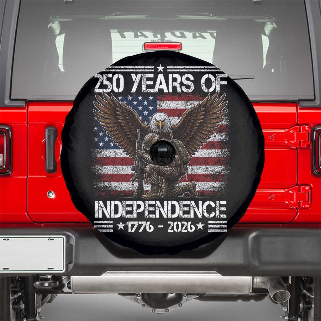 250 Years Of Independence Military Army Spare Tire Cover 250th Anniversary USA Bald Eagle