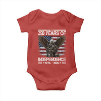 250 Years Of Independence Military Army Baby Onesie 250th Anniversary USA Bald Eagle