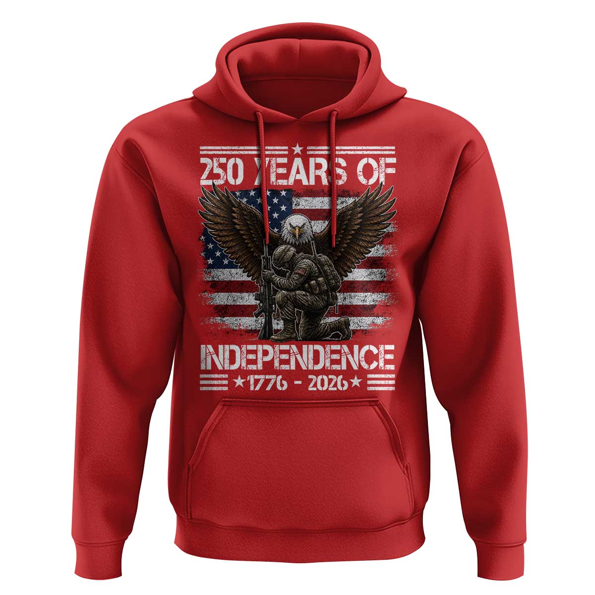 250 Years Of Independence Military Army Hoodie 250th Anniversary USA Bald Eagle