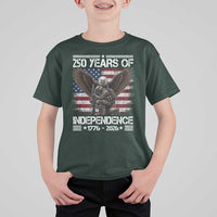 250 Years Of Independence Military Army T Shirt For Kid 250th Anniversary USA Bald Eagle