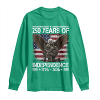 250 Years Of Independence Military Army Long Sleeve Shirt 250th Anniversary USA Bald Eagle