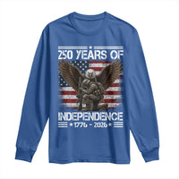 250 Years Of Independence Military Army Long Sleeve Shirt 250th Anniversary USA Bald Eagle
