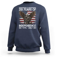 250 Years Of Independence Military Army Sweatshirt 250th Anniversary USA Bald Eagle
