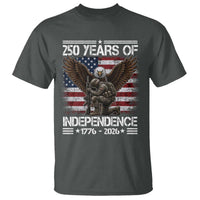 250 Years Of Independence Military Army T Shirt 250th Anniversary USA Bald Eagle