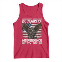 250 Years Of Independence Military Army Tank Top 250th Anniversary USA Bald Eagle