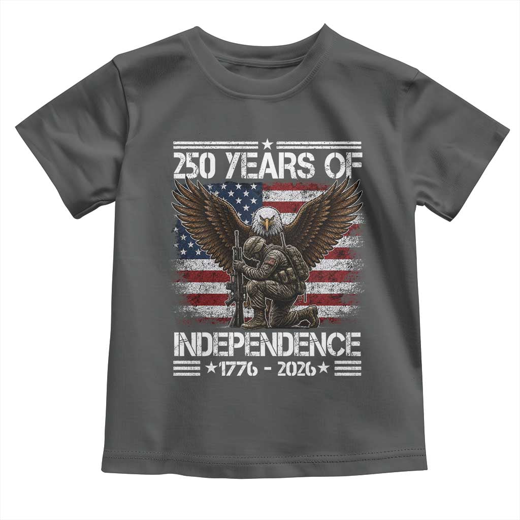 250 Years Of Independence Military Army Toddler T Shirt 250th Anniversary USA Bald Eagle