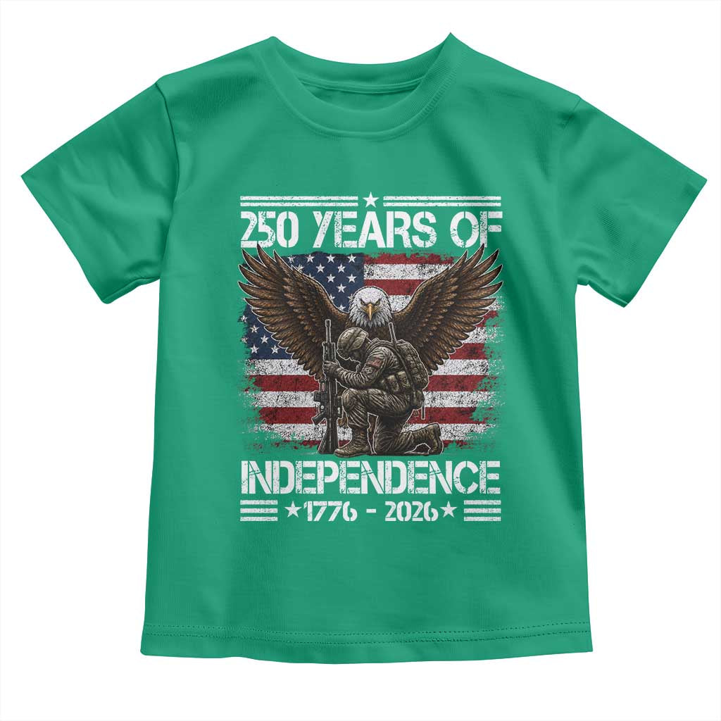250 Years Of Independence Military Army Toddler T Shirt 250th Anniversary USA Bald Eagle