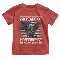 250 Years Of Independence Military Army Toddler T Shirt 250th Anniversary USA Bald Eagle