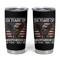 250 Years Of Independence Military Army Tumbler Cup 250th Anniversary USA Bald Eagle