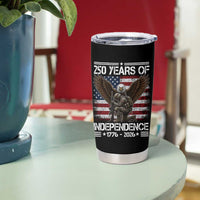 250 Years Of Independence Military Army Tumbler Cup 250th Anniversary USA Bald Eagle