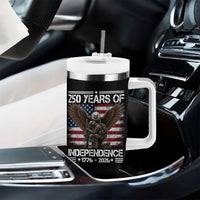 250 Years Of Independence Military Army Tumbler With Handle 250th Anniversary USA Bald Eagle
