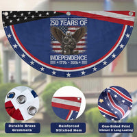 250 Years Of Independence Military Army Patriotic Fan Flag 250th Anniversary USA Bald Eagle