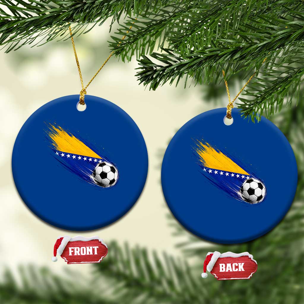 Bosnia and Herzegovina Soccer Lover Bosnian Flag Ceramic Ornament