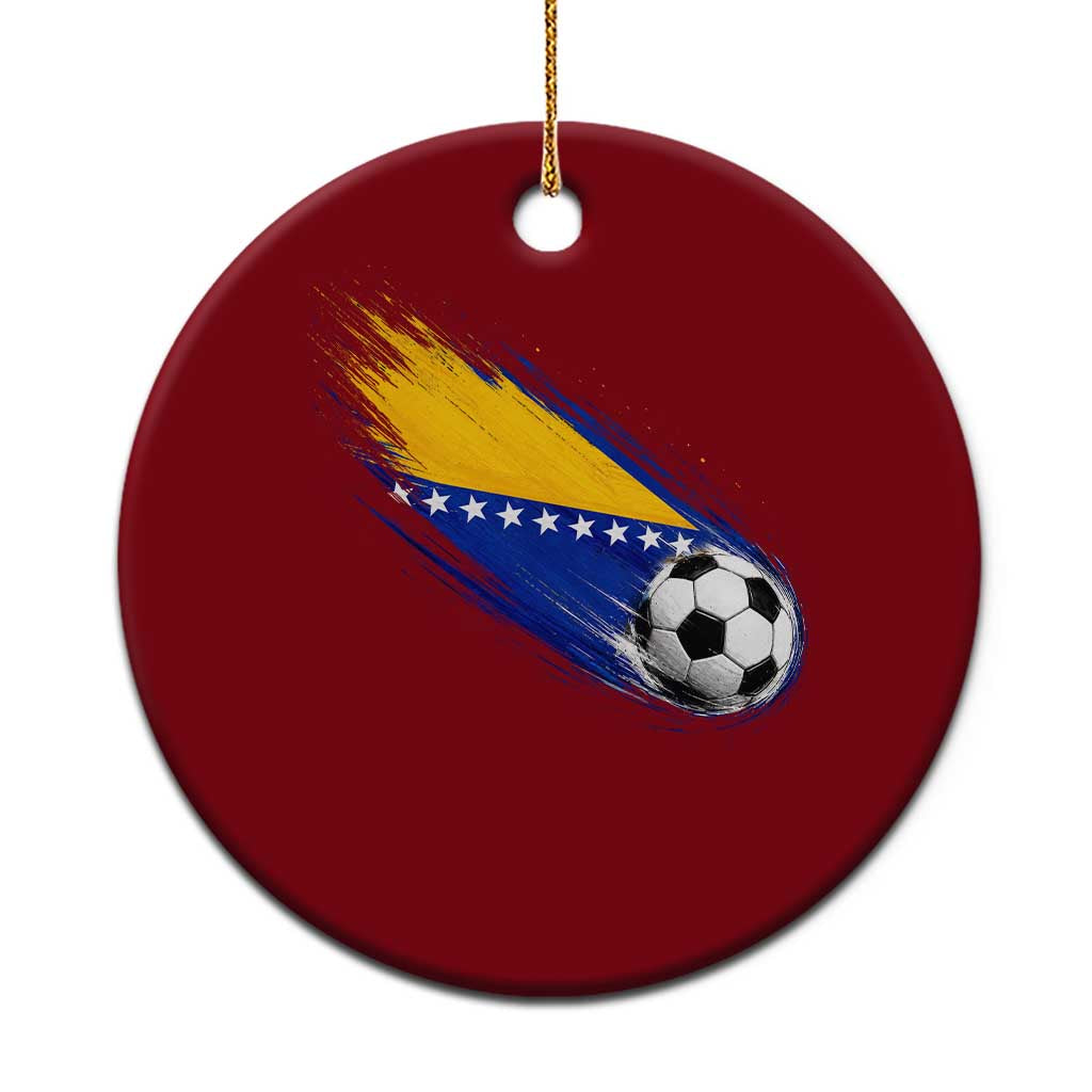 Bosnia and Herzegovina Soccer Lover Bosnian Flag Ceramic Ornament