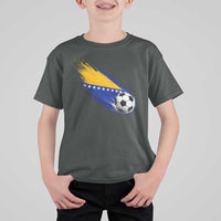 Bosnia and Herzegovina Soccer Lover Bosnian Flag T Shirt For Kid