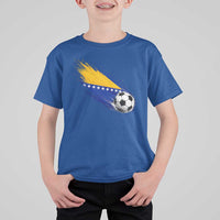 Bosnia and Herzegovina Soccer Lover Bosnian Flag T Shirt For Kid
