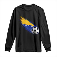 Bosnia and Herzegovina Soccer Lover Bosnian Flag Long Sleeve Shirt