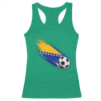 Bosnia and Herzegovina Soccer Lover Bosnian Flag Racerback Tank Top