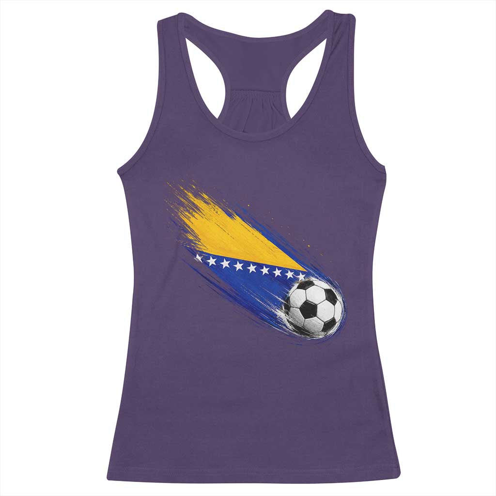 Bosnia and Herzegovina Soccer Lover Bosnian Flag Racerback Tank Top