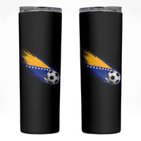 Bosnia and Herzegovina Soccer Lover Bosnian Flag Skinny Tumbler