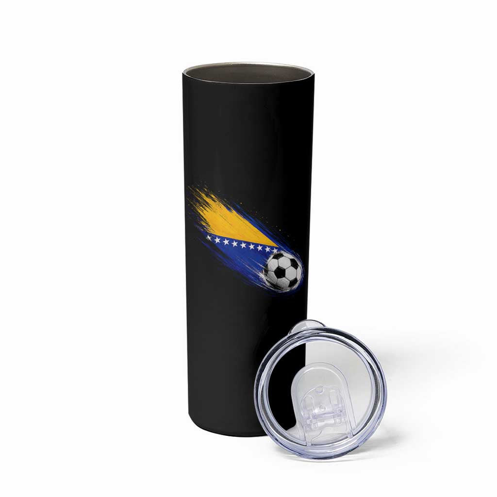 Bosnia and Herzegovina Soccer Lover Bosnian Flag Skinny Tumbler