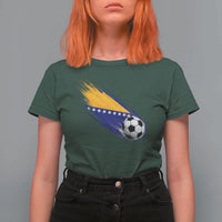 Bosnia and Herzegovina Soccer Lover Bosnian Flag T Shirt For Women