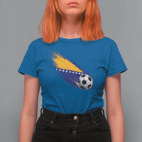 Bosnia and Herzegovina Soccer Lover Bosnian Flag T Shirt For Women