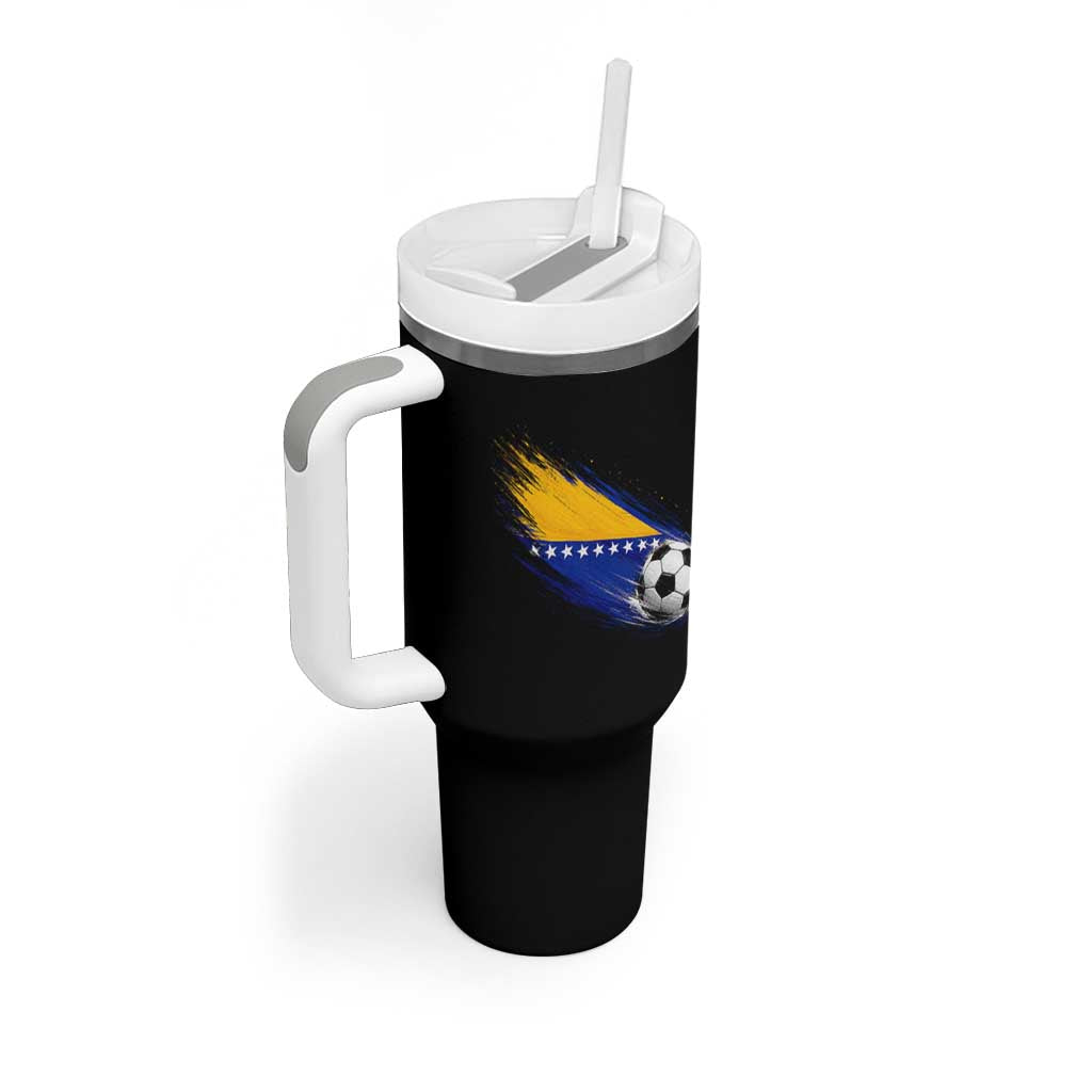 Bosnia and Herzegovina Soccer Lover Bosnian Flag Tumbler With Handle