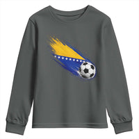Bosnia and Herzegovina Soccer Lover Bosnian Flag Youth Sweatshirt